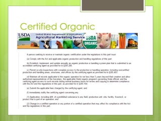 Certified Organic 
 