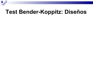 Test Bender-Koppitz: Diseños
 