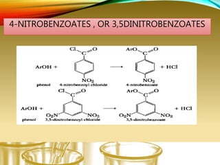 4-NITROBENZOATES , OR 3,5DINITROBENZOATES
 
