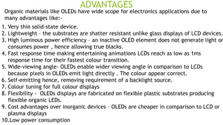 Comprehensive Overview of Organic Light Emitting Diodes (OLED ...