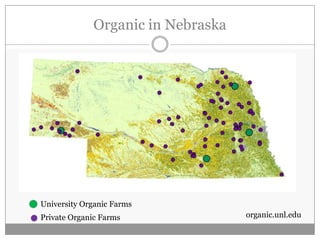 Organic in Nebraska University Organic Farms Private Organic Farms organic.unl.edu 