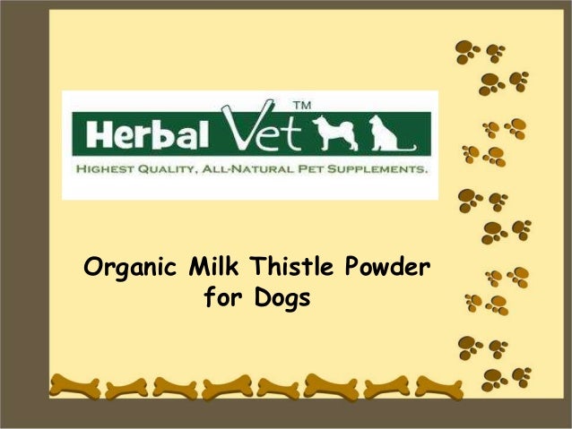 milk thistle powder for dogs