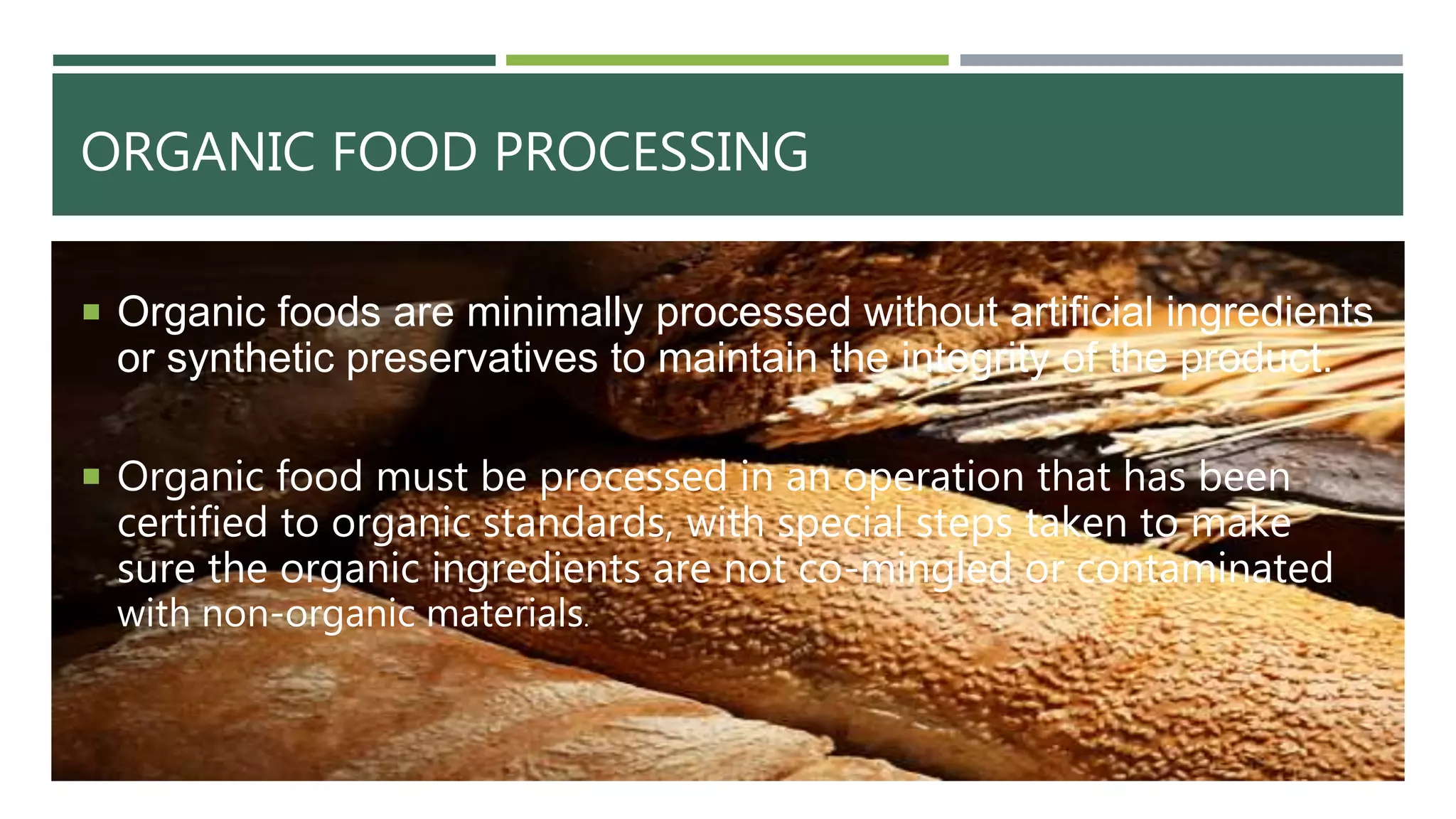 aims of organic food production | PPTX