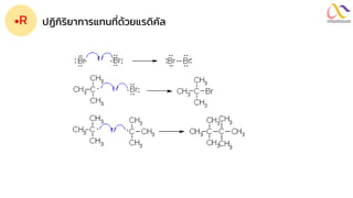 ปฏิกิริยำกำรแทนที่ด้วยแรดิคัล
•R
 
