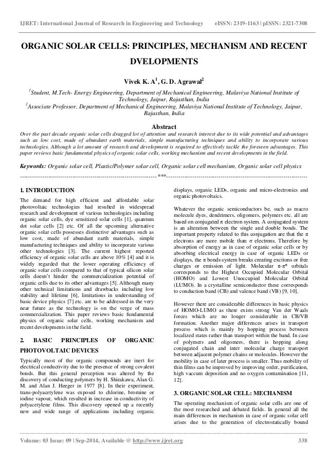 Organic solar cells phd thesis