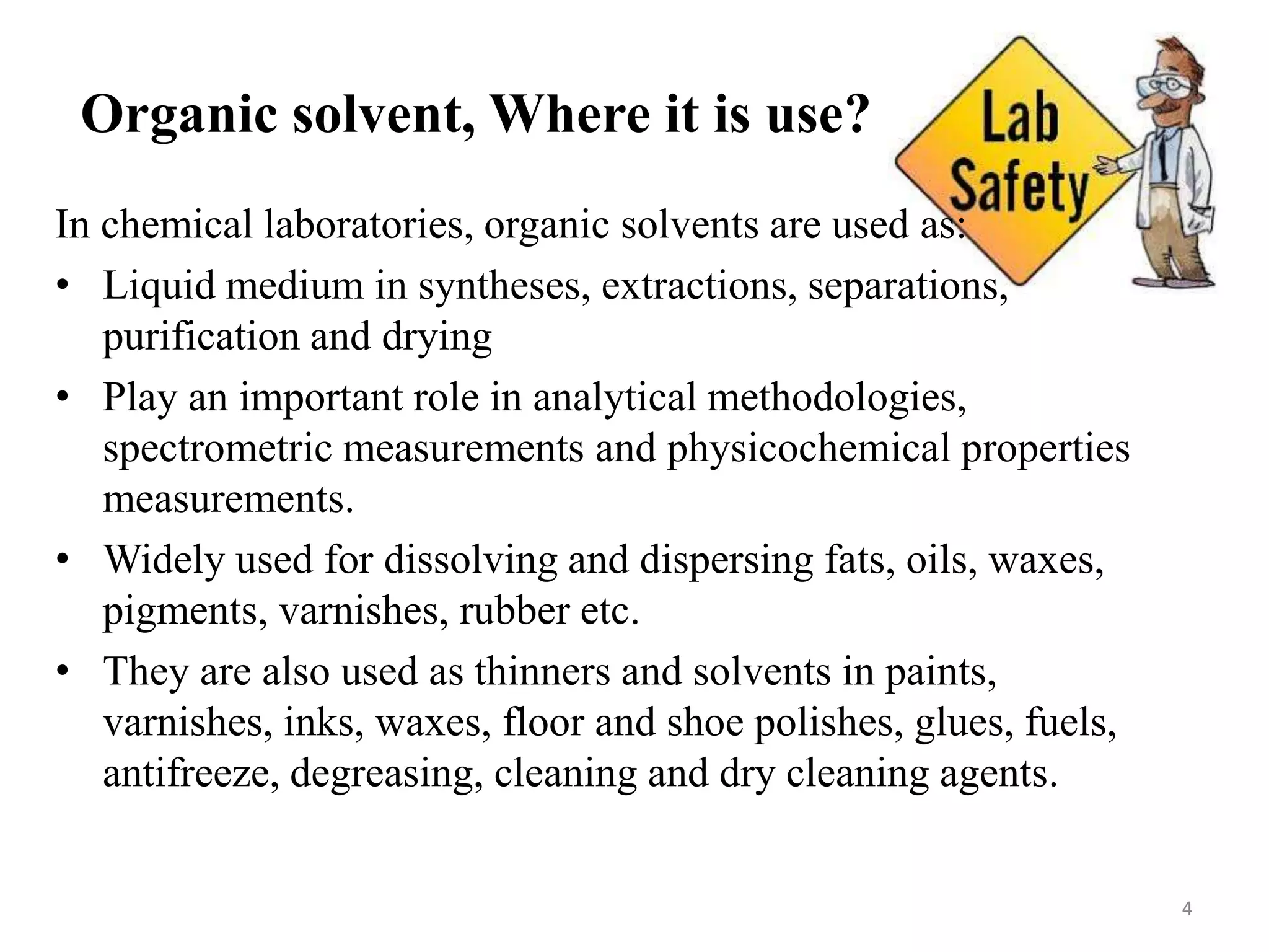 Organic solvent hazards PPT