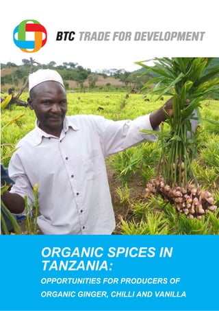 ORGANIC SPICES IN
TANZANIA:
OPPORTUNITIES FOR PRODUCERS OF
ORGANIC GINGER, CHILLI AND VANILLA
 
