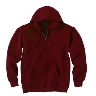Organic unisex  hooded zipper sweat shirt