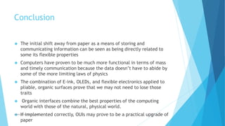 Organic User Interface | PPTX