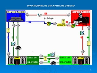 ORGANIGRAMA DE UNA CARTA DE CREDITO 