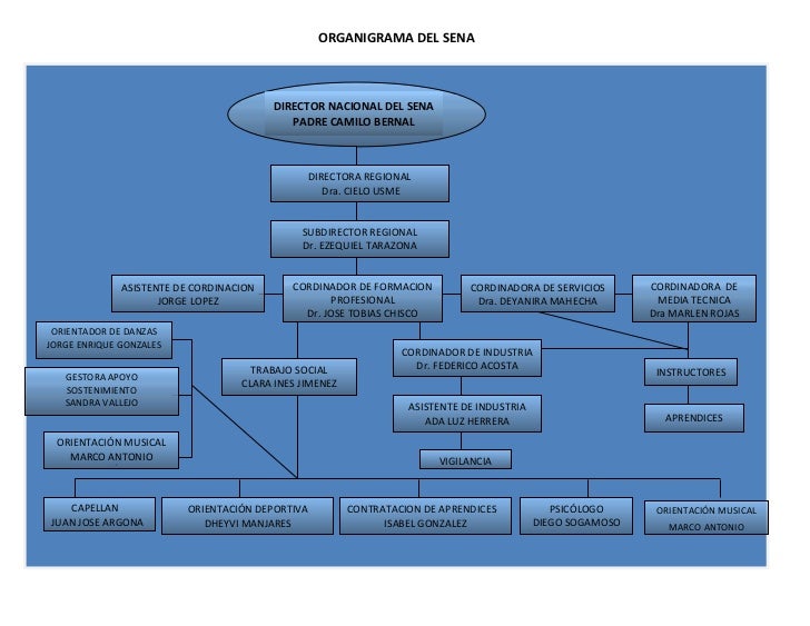 ORGANIGRAMA DEL SENA DIRECTOR NACIONAL DEL SENA ...