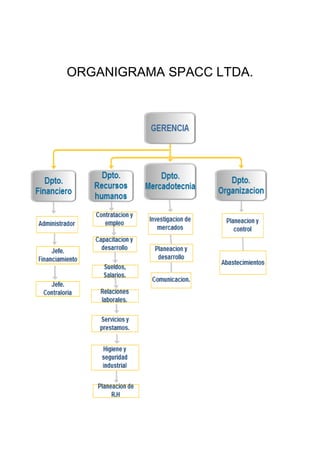 ORGANIGRAMA SPACC LTDA.
 