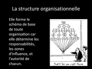 La structure organisationnelle 