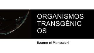 ORGANISMOS
TRANSGÉNIC
OS
Ikrame el Manssouri
 