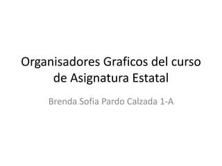 Organisadores Graficos del curso
de Asignatura Estatal
Brenda Sofia Pardo Calzada 1-A
 
