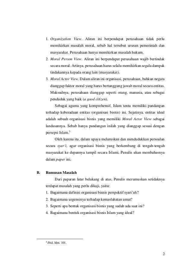 Organisasi Bisnis Dalam Islam Anto Apriyanto