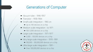 Computer Evolution and Performance (part 2) | PPTX