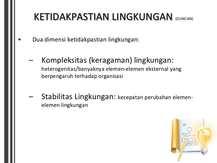 Organisasi dan lingkungannya