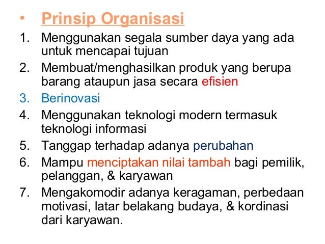 Organisasi dan manajemen