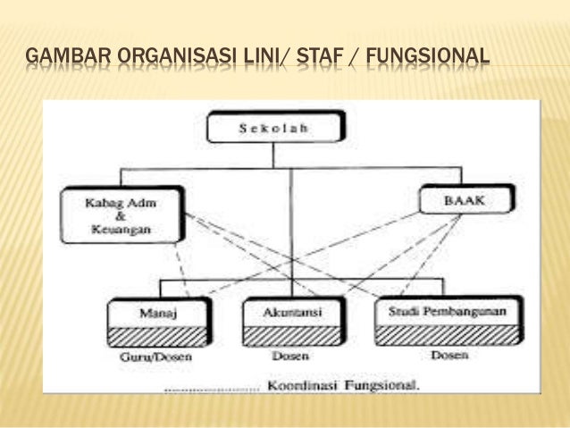 Contoh Struktur Organisasi Garis Dan Staf
