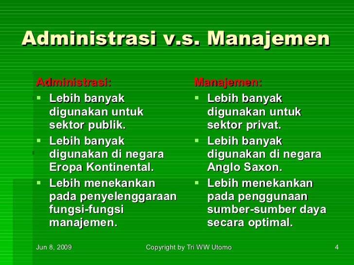 Organisasi Manajemen Pemerintahan