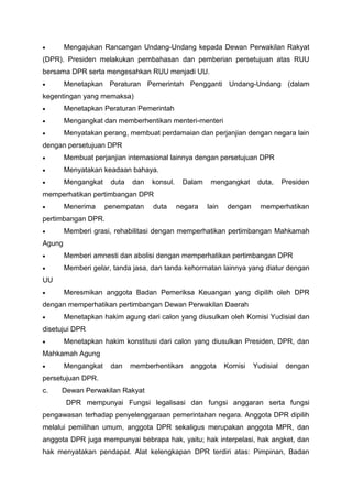 Peran DPR dalam Membuat Undang-Undang dan Kebijakan Nasional