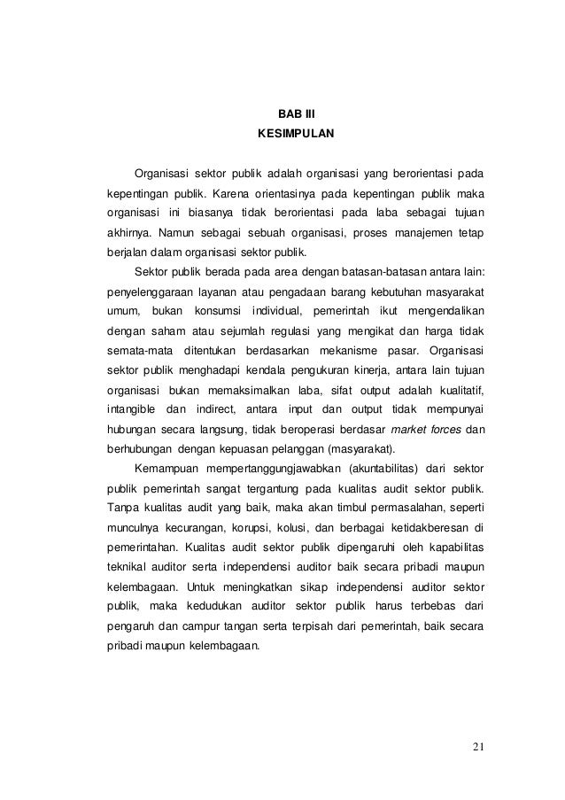 Organisasi Sektor Publik