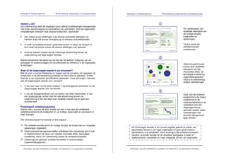 Postmerger © verbeterprogramma.               Winstverbetering, kostenreductie en procesoptimalisatie   Postmerger © verbeterprogramma.               Winstverbetering, kostenreductie en procesoptimalisatie




Herkent u dit?
Uw onderneming heeft de afgelopen jaren allerlei ontwikkelingen doorgemaakt
met groei, samenvoeging en verandering van activiteiten. Door de organisatie                                                                                                       Per verbeterplan een
veranderingen ontstaan vaak diverse knelpunten, waaronder:                                                                                                                         duidelijke weergave van
                                                                                                                                                                                   de huidige situatie,
•    Een veelvoud van afdelingen is bij diverse activiteiten betrokken en                                                                                                          knelpunten en
     hierdoor loopt het proces vertraging op of ontstaan onduidelijkheden.                                                                                                         oplossingen.

•    U heeft uw bedrijfsprocessen goed beschreven en deze zijn actueel en                                                                                                          Tevens wordt elk
     toch loopt het proces tussen de diverse afdelingen niet optimaal.                                                                                                             verbetervoorstel
                                                                                                                                                                                   onderbouwd.
•    (Interne) klanten merken dat de onderlinge afstemming binnen de
     onderneming niet altijd soepel verloopt.

Allerlei symptomen die wijzen op het feit dat het wellicht nuttig kan zijn om
processen te vereenvoudigen om de effectiviteit en efficiency in de organisatie
                                                                                                                                                                                   Gestructureerd keuze-
te verhogen.
                                                                                                                                                                                   proces door duidelijke
                                                                                                                                                                                   weergave van het
Waar zit de toegevoegde waarde in uw processen?
                                                                                                                                                                                   (financiële) effect, de
Wat wij voor u kunnen betekenen is nagaan wat de oorzaken zijn waardoor de
                                                                                                                                                                                   benodigde investering,
knelpunten in de dienstverlening ontstaan en deze daarna oplossen. Echter,
                                                                                                                                                                                   organisatiecapaciteit,
hiermee is uw organisatie wel efficiënter geworden, maar verhoogd u hiermee
                                                                                                                                                                                   risico’s en samenhang
ook de toegevoegde waarde voor uw klant?
                                                                                                                                                                                   andere verbeteringen.
•    U zou wel meer inzicht willen hebben in de belangrijkste activiteiten en de
     toegevoegde waarde voor uw klanten.

•    U zou de winstgevendheid van uw klanten wel willen beoordelen of van                                                                                                          Door van de verbeter-
     een productgroep, echter door de vele afstemming binnen uw                                                                                                                    programma’s de impact,
     onderneming is het niet altijd even duidelijk hoeveel tijd en geld een                                                                                                        investering en de
     activiteit kost.                                                                                                                                                              implementatierisico’s te
                                                                                                                                                                                   vergelijken kan een
Postmerger© verbeterprogramma                                                                                                                                                      afgewogen keuze
Samen met u kunnen wij door middel van een in tien jaar tijd ontwikkeld                                                                                                            gemaakt worden welke
verbeterprogramma de knelpunten in uw huidige organisatie en processen in                                                                                                          verbeteringen met
kaart brengen.                                                                                                                                                                     prioriteit doorgevoerd
                                                                                                                                                                                   gaan worden.
Het verbeterprogramma bestaat uit drie stappen:

     Per verbetervoorstel wordt de huidige situatie, de knelpunten en mogelijke
     oplossingen uitgewerkt.                                                                                  De Postmerger aanpak is om zoveel mogelijk gebruik te maken van
                                                                                                              beschikbare kennis in uw eigen organisatie en geen grote externe
     Gestructureerd keuzeproces welke verbeterpunten vooralsnog wel of niet
                                                                                                              adviesteams in te schakelen. Onze ervaring is dat verbetervoorstellen
     te implementeren op basis van indicatie financiële effect, benodigde
                                                                                                              hierdoor concreter worden en dit resulteert doorgaans in beter te
     investering, risico’s en samenhang tussen de verbetervoorstellen.                                        implementeren voorstellen en meer draagvlak binnen uw organisatie.
     Uitwerking van gekozen verbetervoorstellen in overzichtelijke
     implementatieplannen.

    Postmerger, duurzaam identificeren en oplossen van knelpunten in uw organisatie en processen            Postmerger, duurzaam identificeren en oplossen van knelpunten in uw organisatie en processen
 