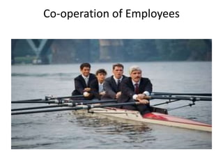 Co-operation of Employees
 