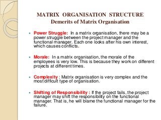 Organisation - organisation structures