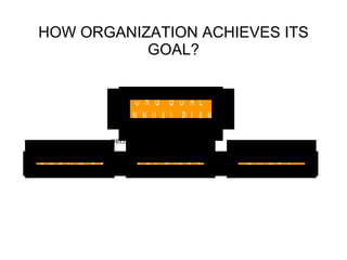 HOW ORGANIZATION ACHIEVES ITS GOAL? ORGANIZATIONAL PROCESSES 