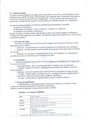 Organisation 1ére année lycée