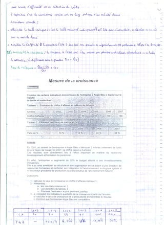 Organisation 2éme année lycée