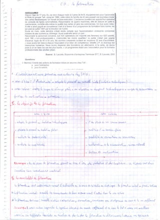 Organisation 2éme année lycée