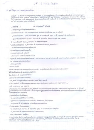 Organisation 2éme année lycée