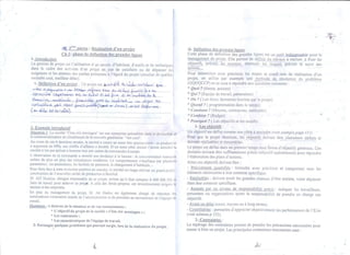 Organisation 2éme année lycée