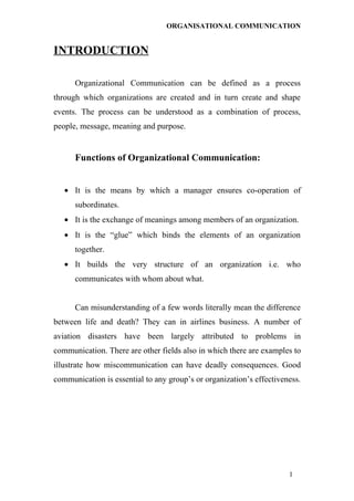 Organisational communication