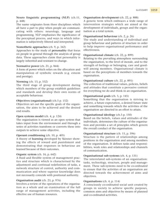 Organisational behavior1