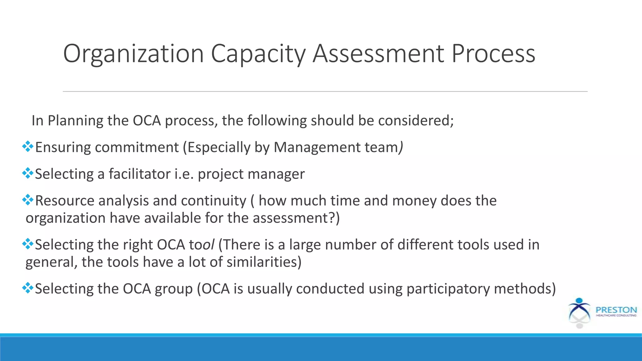 Organisational Capacity Assessment | PPTX
