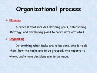 Organizational Development
OD Values:
1. Respect for people
2. Trust and support
3. Power equalization
4. Confrontation
5....