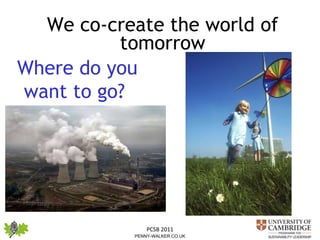 We co-create the world of tomorrow Where do you want to go?  