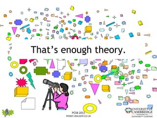 That’s enough theory. 
