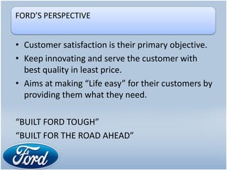 Ford Performance Objectives Organisational culture | PPTX