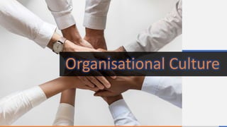 Organisational Culture
 