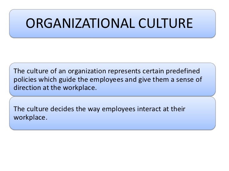 organizational culture master thesis