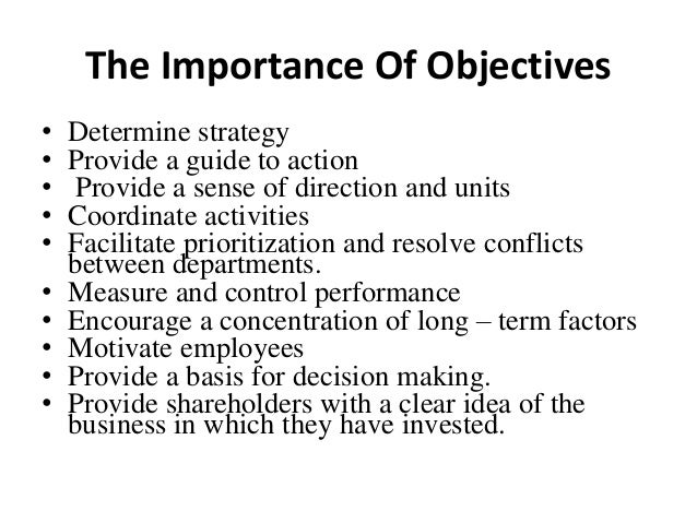 The Importance Of Leadership And Objectives Of