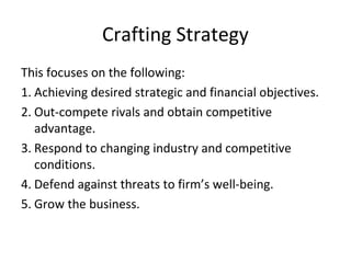 Organisational strategic framework & road map | PPT