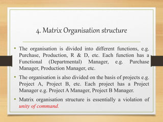 Organisational structure