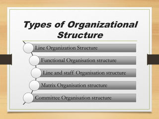 Organisational structure