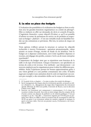 Organisation D Un Event Sportif